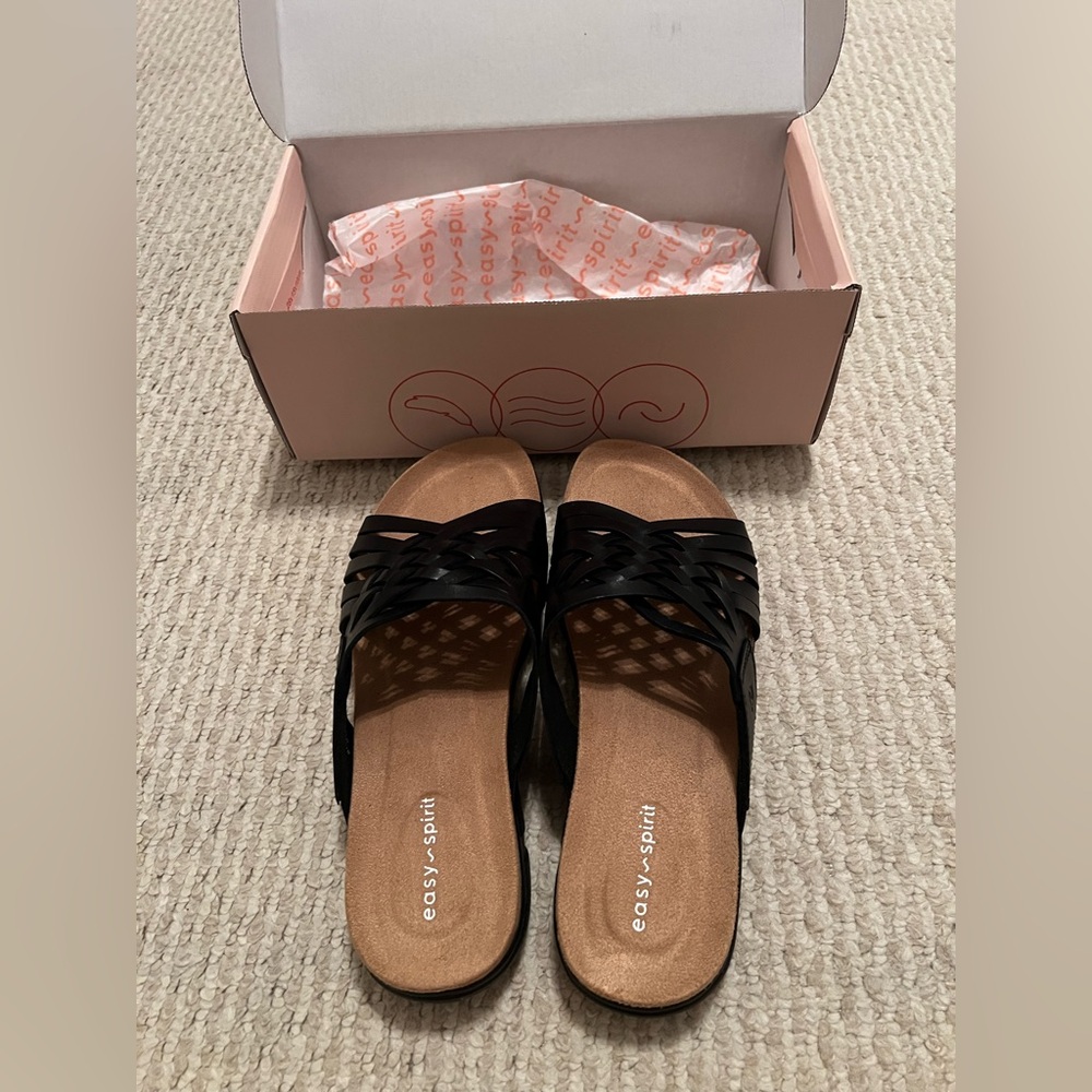 NIB Easy Spirit Black Women's Sandals Size 8 - Picture 4 of 6